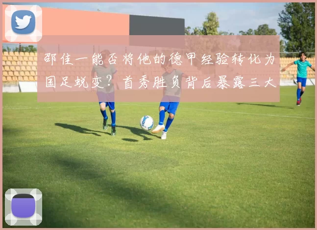 邵佳一能否将他的德甲经验转化为国足蜕变？首秀胜负背后暴露三大挑战！_徐彬_中国球员_西海岸