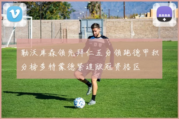 勒沃库森领先拜仁五分领跑德甲积分榜多特蒙德紧追欧冠资格区